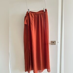 Elegant Orange Women's Skirt
